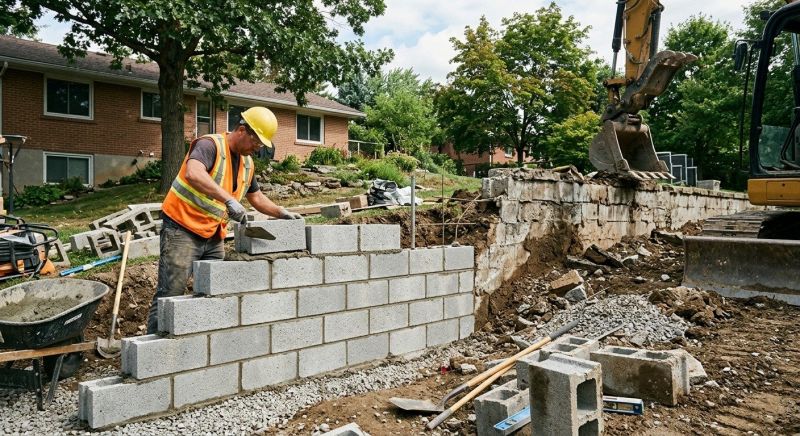 Block Wall Installation in Ossining, NY