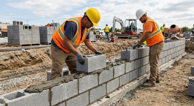 Block Wall Installation in Plainview, NY