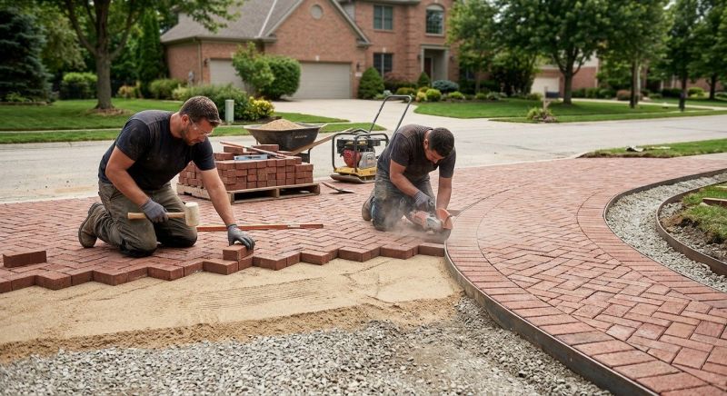 Brick Hardscaping Installation in Commack, NY