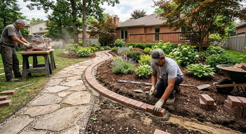Brick Hardscaping Installation in Easton, CT
