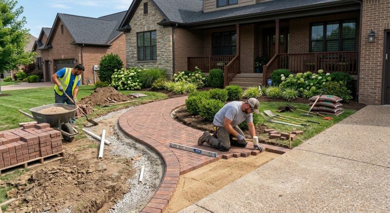 Brick Hardscaping Installation in Old Greenwich, CT