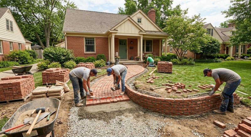 Brick Hardscaping Installation in Somers, NY