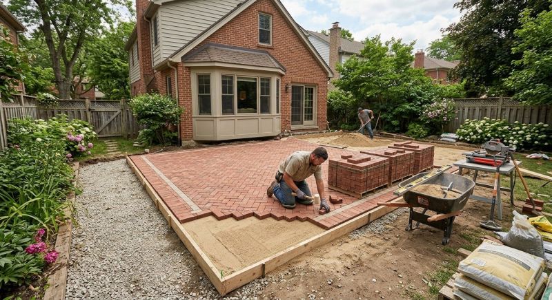Brick Hardscaping Installation in Tenafly, NJ