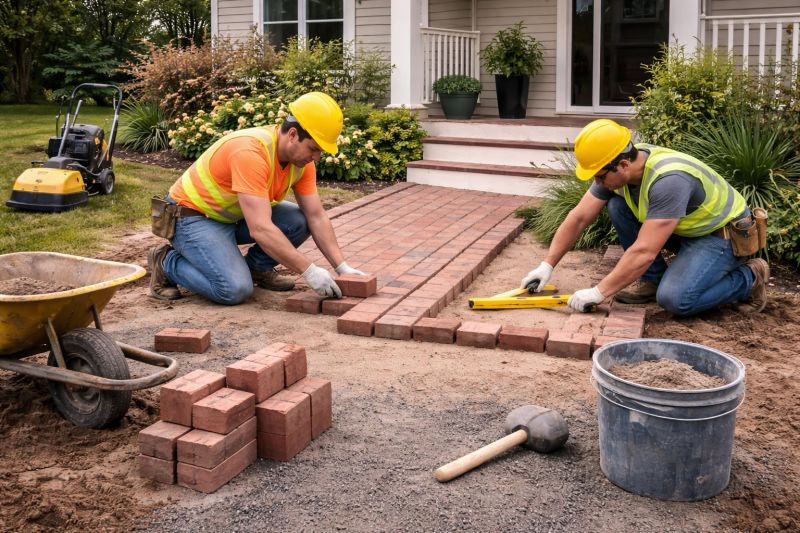Brick Paving Installation in Great Neck, NY