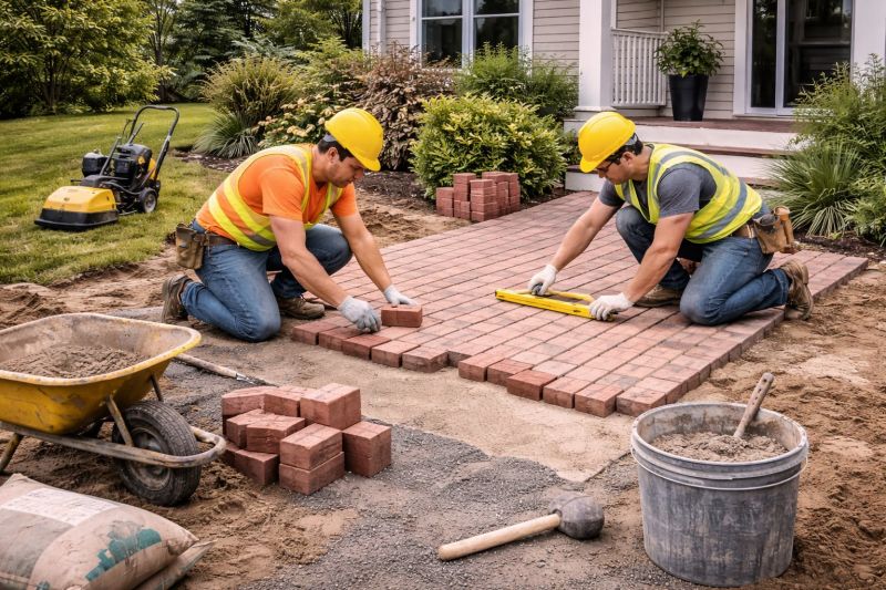 Brick Paving Installation in Pelham, NY