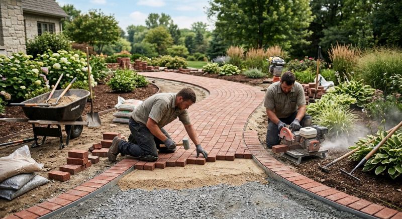 Brick Paving Installation in Ridgefield, CT