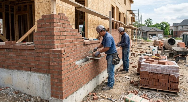Brick Wall Installation in Darien, CT