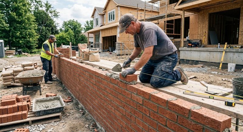 Brick Wall Installation in Trumbull, CT