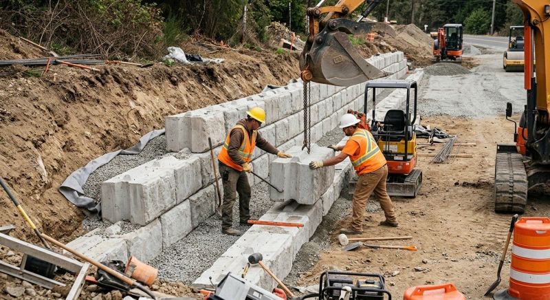 Concrete Blocks Installation in New Hyde Park, NY