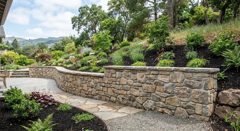 Stone Wall Hardscaping