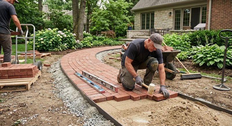 Brick Hardscape Installation in West Harrison, NY